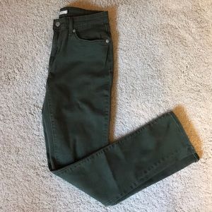 Green Levi jeans
